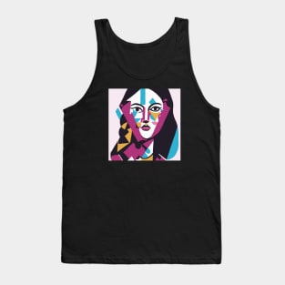 Fae - Cubism Portrait Tank Top